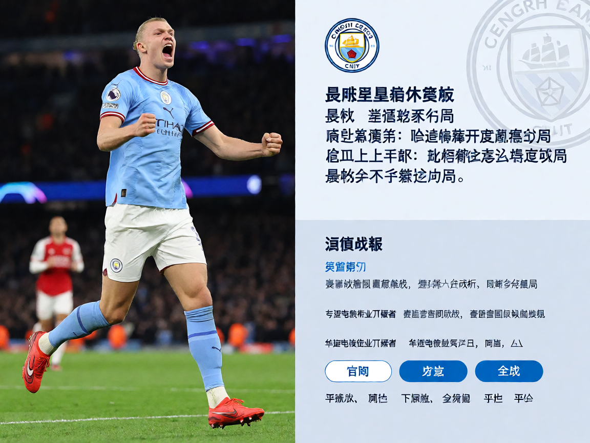 曼城主场作战，球员庆祝进球的瞬间